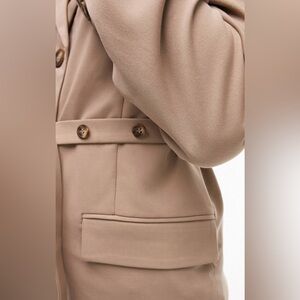 Topshop belted tan blazer